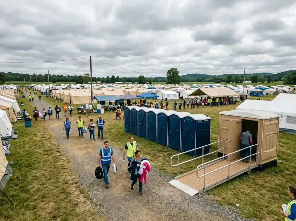 disaster-relief-camp-restrooms-010 — frequently asked questions, Dumpster & Portable Bathrooms Rental in Melody Hill, IN